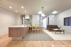 無垢や塗り壁がおしゃれな自然派の平屋