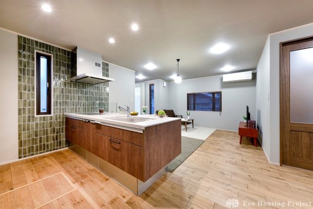 無垢や塗り壁がおしゃれな自然派の平屋