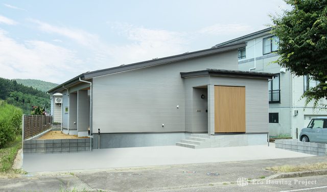 3LDK 平屋!大きな窓×勾配天井で開放感あふれるナチュラルテイストの家