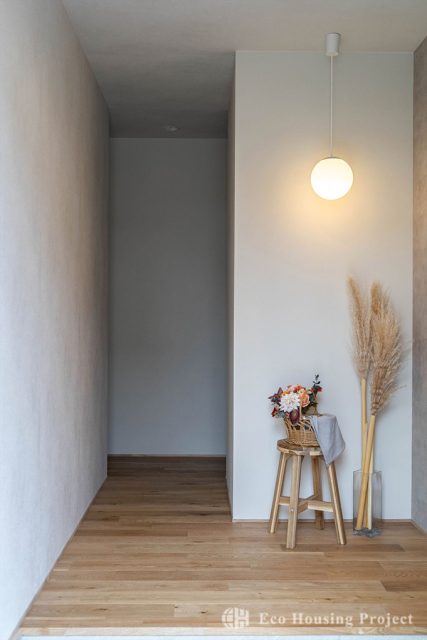 塗り壁×オーガニックインテリアが映える29帖LDK！吹き抜け＆大開口で開放感あふれる家