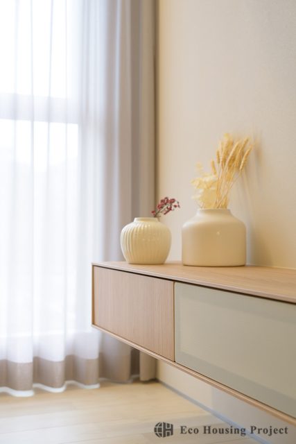 延床20坪！限られた空間でミニマルに暮らす　洗練されたグレーの塗り壁に植栽が映える家